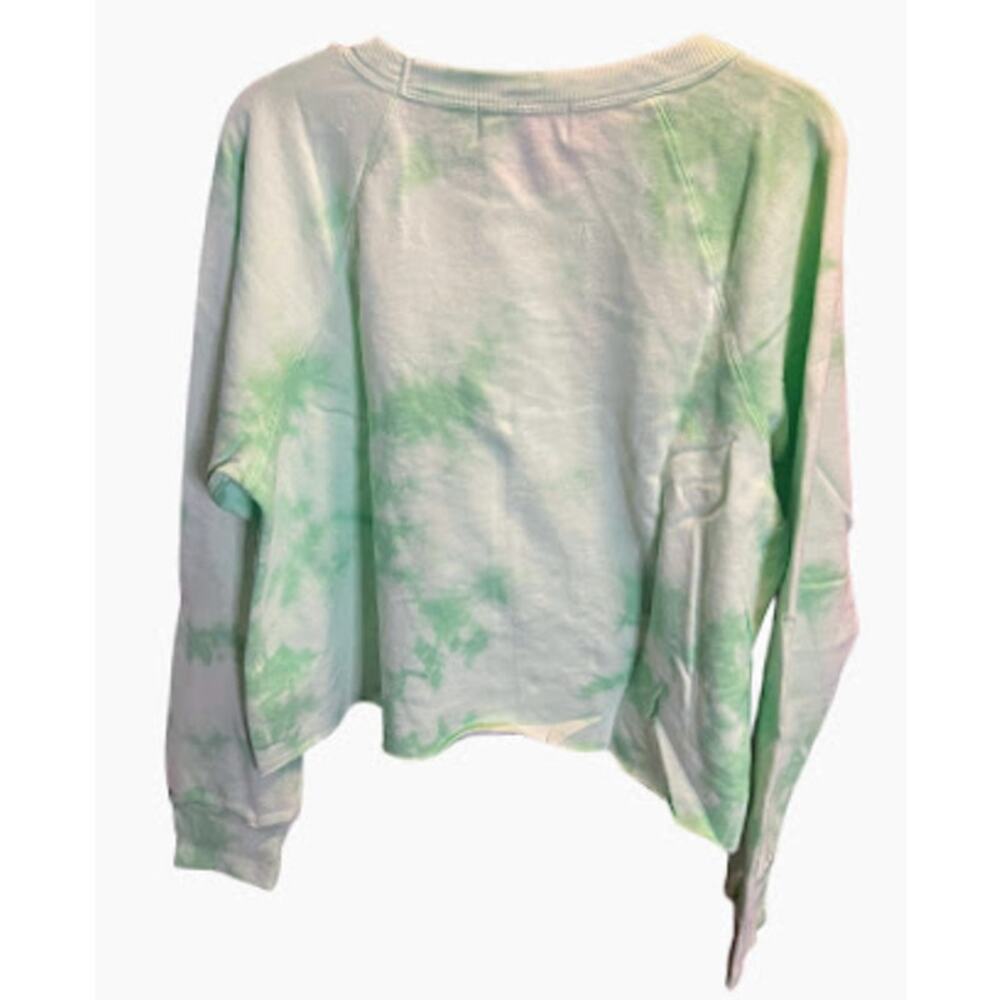 Wildfox Plasma World Tour Slash Tie Dye Crop Sweat Shirt Size Large NWT‎ - Picture 3 of 4